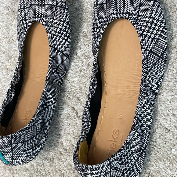Tieks Seafield Check Limited Release Flats Comfortable Textile sz 10 price firm - Picture 5 of 10